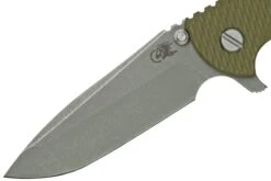 Rick Hinderer XM-18 3.5" Spanto S45VN Stonewash, Battle Bronze, OD Green G10, CPM S45VN Couteau De Poche -Couteausuisse Magasin HRK XM1835S45 BBOD 03 rickhinderer