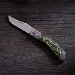 Jack Wolf Cyborg Jack CYBO-01-CTS Fat Carbon Toxic Storm, Couteau De Poche Slipjoint