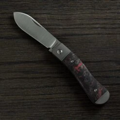 Jack Wolf K9 Jack, Red Dark Matter Fat Carbon K9-01-DMR Couteau De Poche Slipjoint