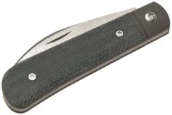 Jack Wolf Laid Back Jack, Black Canvas Micarta LAIDB-01-BLK Couteau De Poche Slipjoint -Couteausuisse Magasin JW LAIDB 01 BLK 06 jackwolf