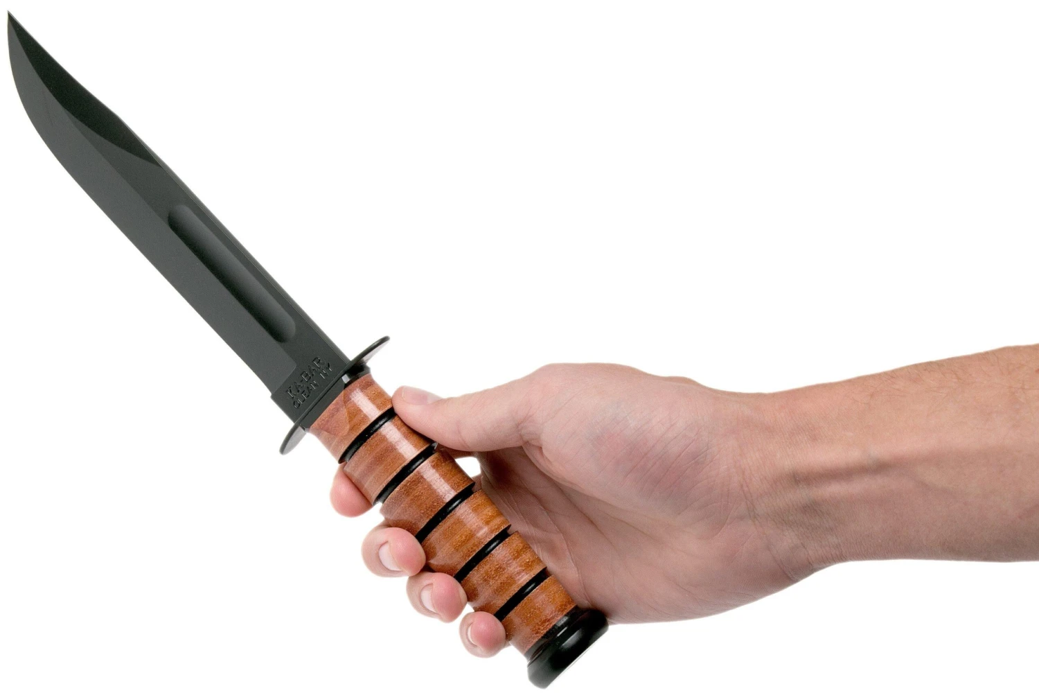 KA-BAR U.S. Navy Knife 1225 Couteau à Lame Fixe, étui En Cuir 8 KA-BAR U.S. Navy Knife 1225 Couteau à Lame Fixe, étui En Cuir – Image 6