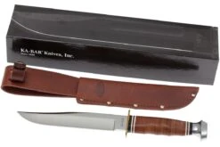 KA-BAR Bowie 1236 Poignée En Cuir, étui En Cuir -Couteausuisse Magasin KA1236 08 ka bar ka1236 08