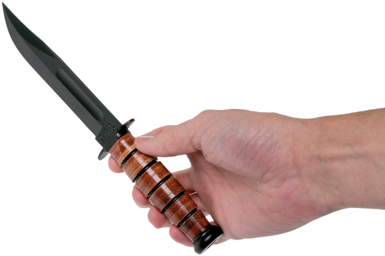 KA-BAR Short USMC Knife 1250, Leather Sheath 8 KA-BAR Short USMC Knife 1250, Leather Sheath – Image 6