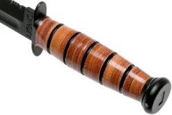 KA-BAR Short USMC 1252 Couteau à Lame Fixe Partiellement Dentelé, étui En Cuir -Couteausuisse Magasin KA1252 04 ka bar