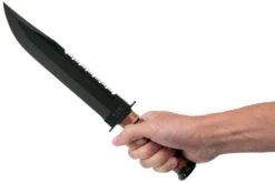 KA-BAR Big Brother 2217 Couteau à Lame Fixe Partiellement Dentelé, étui En Cuir -Couteausuisse Magasin KA2217 06 ka bar