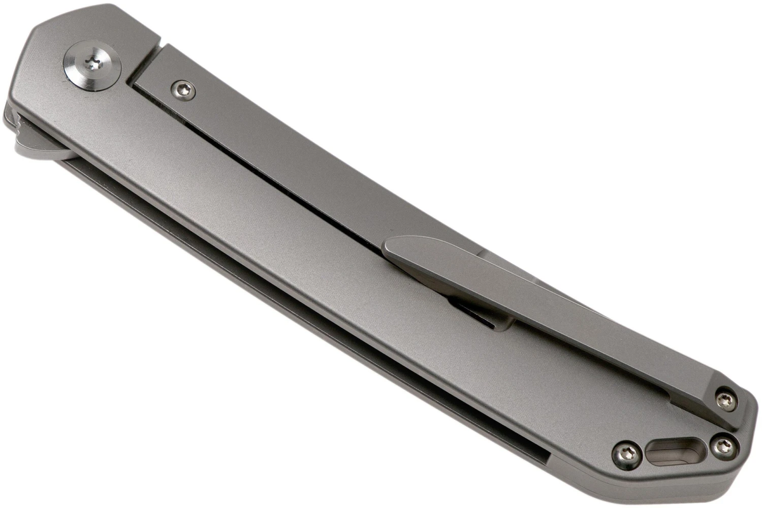 Kansept Hazakura K1019A2 Satin Tanto, Titanium Timascus Couteau De Poche, Max Tkachuk Design 6 Kansept Hazakura K1019A2 Satin Tanto, Titanium Timascus Couteau De Poche, Max Tkachuk Design – Image 4