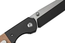 Kansept Warrior T1005T5 Black Tanto, Brown Micarta, Couteau De Poche, Kim Ning Design -Couteausuisse Magasin KST1005T5 05 kansept