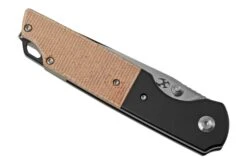 Kansept Warrior T1005T5 Black Tanto, Brown Micarta, Couteau De Poche, Kim Ning Design -Couteausuisse Magasin KST1005T5 06 kansept