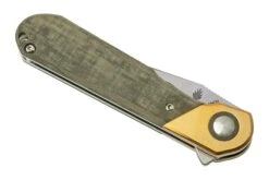 Kizer Comet V3614C1 Brass & Green Micarta, Couteau De Poche 13 Kizer Comet V3614C1 Brass & Green Micarta, Couteau De Poche -Couteausuisse Magasin KZV3614C1 06 kizer