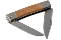 LionSteel BestMan BM13 CVN Natural Canvas Micarta Couteau De Poche Slipjoint -Couteausuisse Magasin LI BM13 CVN 02 lionsteel
