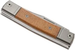 LionSteel BestMan BM13 CVN Natural Canvas Micarta Couteau De Poche Slipjoint -Couteausuisse Magasin LI BM13 CVN 05 lionsteel