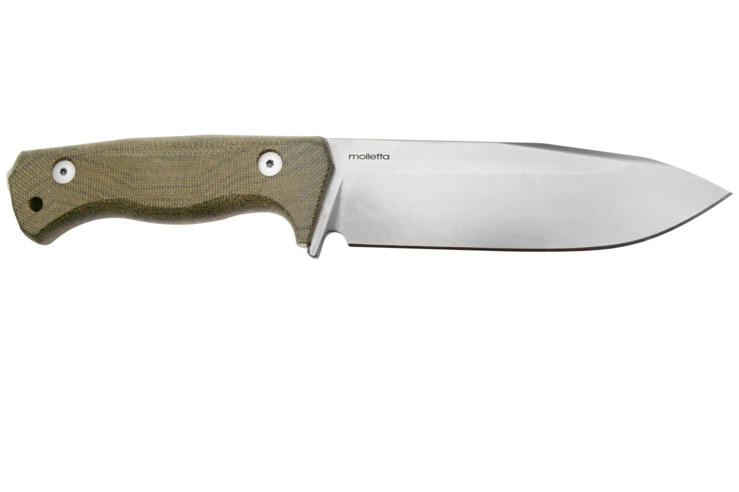 Lionsteel T6 Satin, Green Canvas Micarta T6-CVG Couteau Fixe 4 Lionsteel T6 Satin, Green Canvas Micarta T6-CVG Couteau Fixe – Image 2