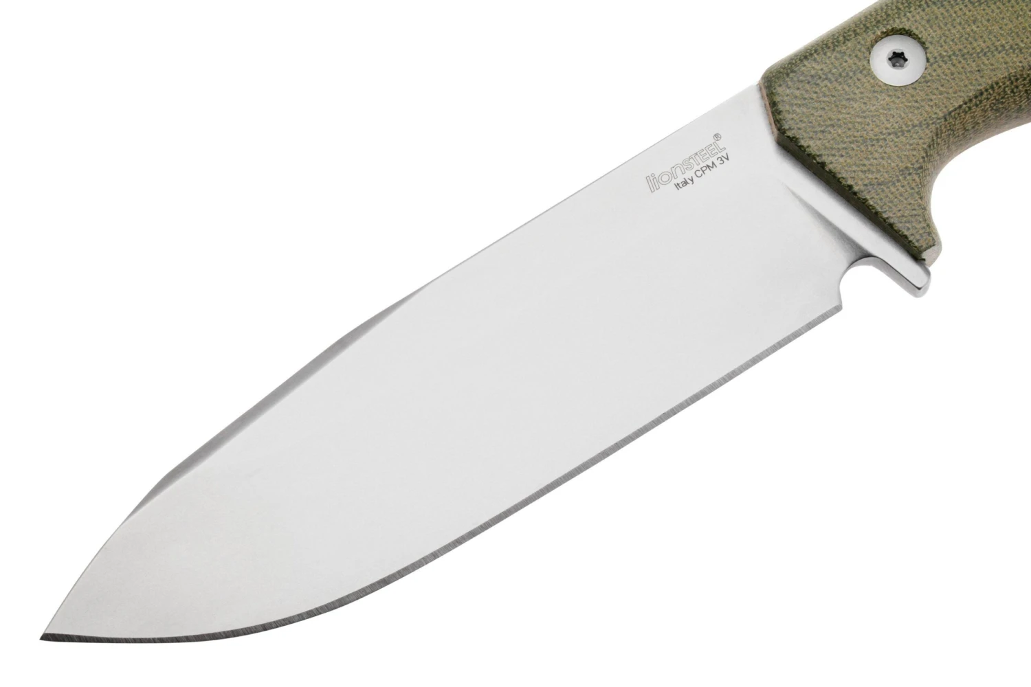 Lionsteel T6 Satin, Green Canvas Micarta T6-CVG Couteau Fixe 5 Lionsteel T6 Satin, Green Canvas Micarta T6-CVG Couteau Fixe – Image 3