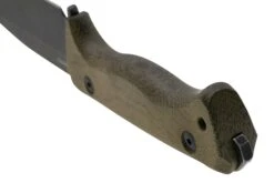 Lionsteel T6 Old Black, Green Canvas Micarta T6B-CVG Couteau Fixe -Couteausuisse Magasin LI T6B CVG 04 lionsteel