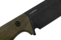 Lionsteel T6 Old Black, Green Canvas Micarta T6B-CVG Couteau Fixe -Couteausuisse Magasin LI T6B CVG 05 lionsteel