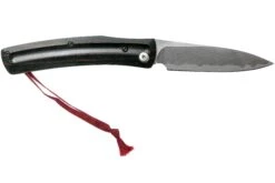 Mcusta MC-191C Friction Folder Black-Red Wood -Couteausuisse Magasin MC 0191C 02 mcusta