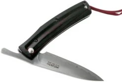 Mcusta MC-191C Friction Folder Black-Red Wood -Couteausuisse Magasin MC 0191C 04 mcusta