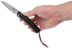 Mcusta MC-191C Friction Folder Black-Red Wood -Couteausuisse Magasin MC 0191C 09 mcusta