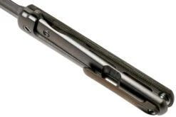 MKM Flame Dagger FL02-GCT Green Canvas Micarta Couteau De Poche, Michael Zieba Design -Couteausuisse Magasin MMK FL02 GCT 05 mkm knives