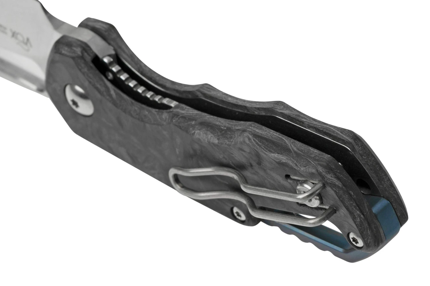 MKM Isonzo FX03M-3CM Clip Point Marble Carbon Fiber, Couteau De Poche, Jesper Voxnaes Design 6 MKM Isonzo FX03M-3CM Clip Point Marble Carbon Fiber, Couteau De Poche, Jesper Voxnaes Design – Image 4