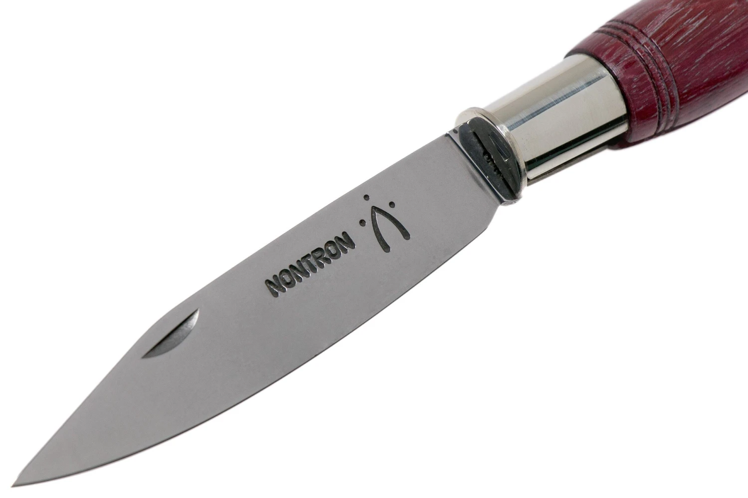 Nontron No. 25 Turning Ferrule, Amarante, Clog Shape NN25AMA Couteau De Poche 5 Nontron No. 25 Turning Ferrule, Amarante, Clog Shape NN25AMA Couteau De Poche – Image 3