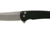 Pro-Tech Malibu 5205 Stonewashed 20CV Reverse Tanto, Black Textured Aluminum Couteau De Poche -Couteausuisse Magasin PH5205 01 protech