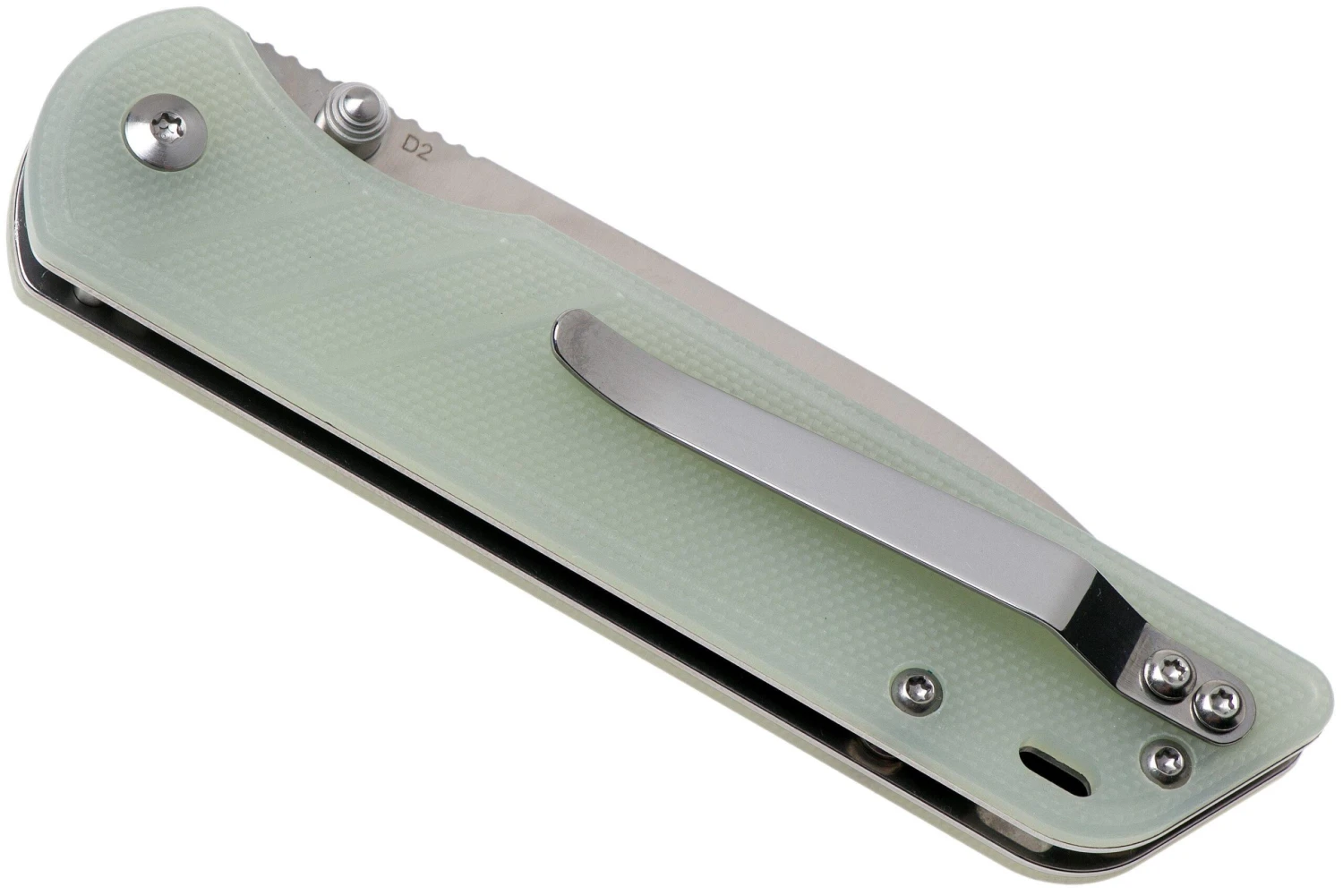 QSP Knife Parrot QS102-H Jade G10, Couteau De Poche 6 QSP Knife Parrot QS102-H Jade G10, Couteau De Poche – Image 4