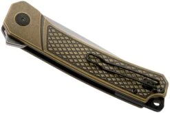 QSP Knife Osprey QS139-D1 Textured Brass, Satin, Couteau De Poche 12 QSP Knife Osprey QS139-D1 Textured Brass, Satin, Couteau De Poche -Couteausuisse Magasin QS139 D1 04 qsp knife