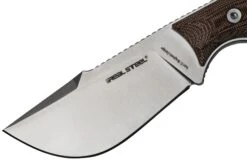 Real Steel Furrier Skinner Red Micarta 3611RM Couteau Fixe, Ivan Braginets Design -Couteausuisse Magasin RL3611RM 03 realsteel
