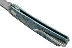 Real Steel Luna, Titanium Blue Geometry 7001TC-BG Couteau De Poche Slipjoint -Couteausuisse Magasin RL7001TC BG 05 realsteel