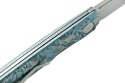 Real Steel Luna, Titanium Blue Geometry 7001TC-BG Couteau De Poche Slipjoint -Couteausuisse Magasin RL7001TC BG 06 realsteel