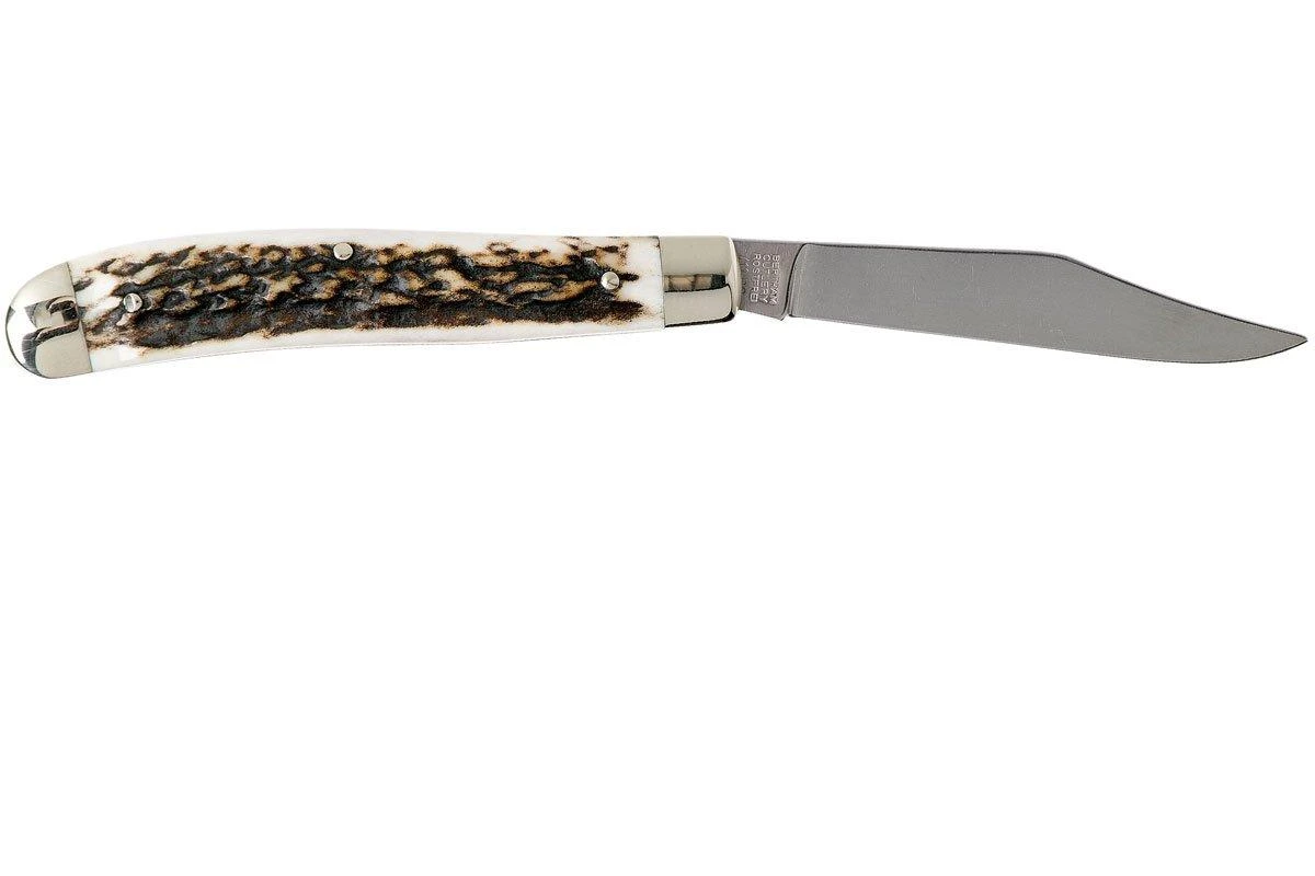 Robert Klaas US Trapper 95mm Real Stag 412-1-251-TRS Couteau De Poche 4 Robert Klaas US Trapper 95mm Real Stag 412-1-251-TRS Couteau De Poche – Image 2