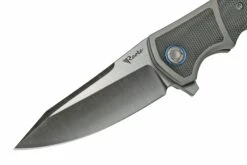 Reate Mini Crossroads M390, Black Micarta MCR-BLM Couteau De Poche, Kirby Lambert Design -Couteausuisse Magasin RT MCR BLM 03 reate