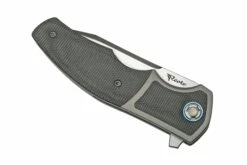 Reate Mini Crossroads M390, Black Micarta MCR-BLM Couteau De Poche, Kirby Lambert Design -Couteausuisse Magasin RT MCR BLM 04 reate