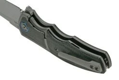 Reate Mini Crossroads M390, Black Micarta MCR-BLM Couteau De Poche, Kirby Lambert Design -Couteausuisse Magasin RT MCR BLM 06 reate