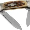 Rough Ryder Mini Canoe Amber Bone RR058 Couteau De Poche Slipjoint