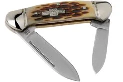 Rough Ryder Mini Canoe Amber Bone RR058 Couteau De Poche Slipjoint
