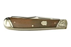 Rough Ryder Brown Burlap Trapper RR2330, Couteau De Poche -Couteausuisse Magasin RY2330 05 roughryder