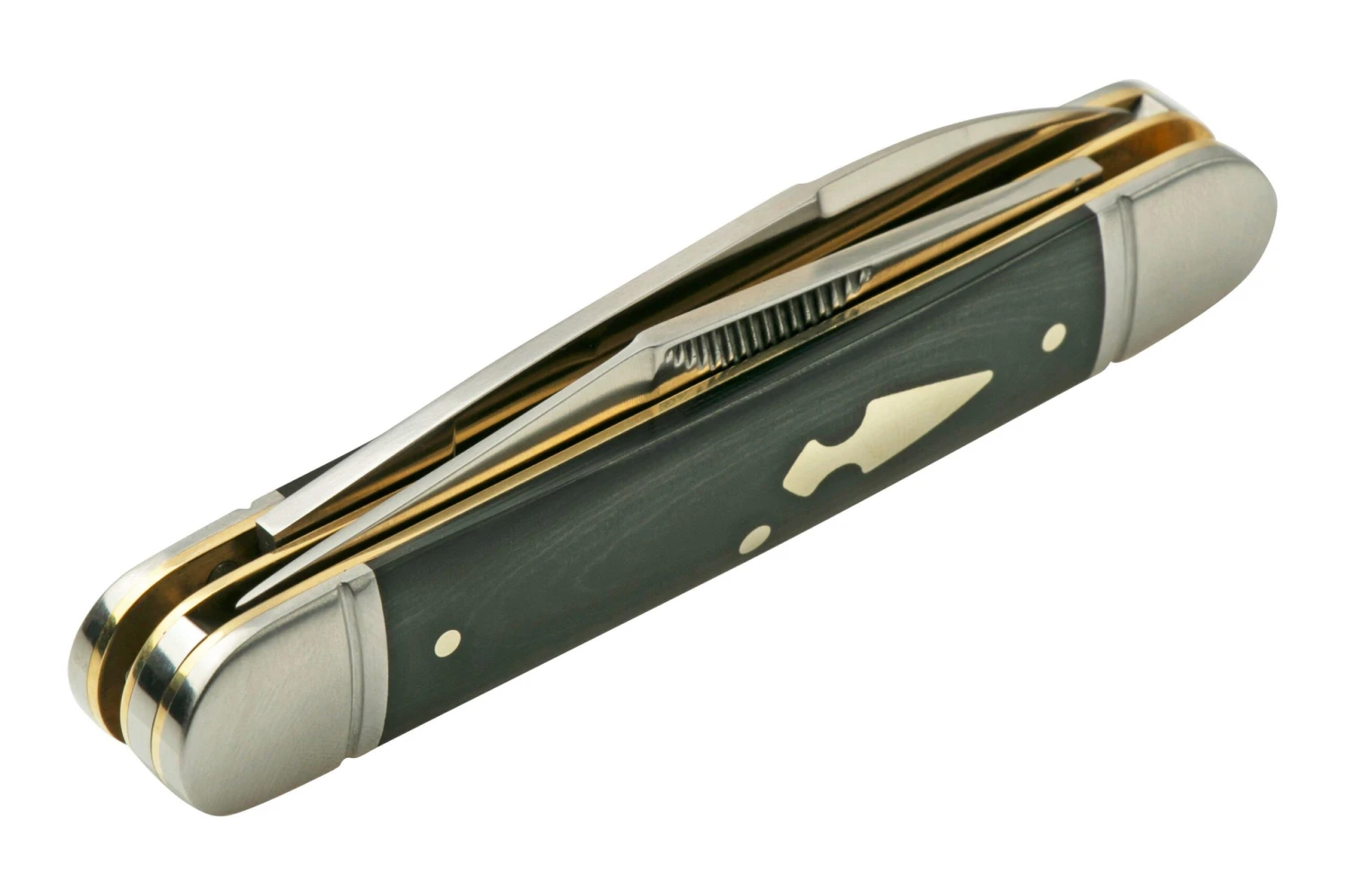 Rough Ryder Reserve Hedgehog D2 Black Micarta, RRR005 Couteau De Poche Slipjoint 7 Rough Ryder Reserve Hedgehog D2 Black Micarta, RRR005 Couteau De Poche Slipjoint – Image 5