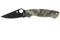 Spyderco Paramilitary 2 Camo Black C81GPCMOBK2 Couteau De Poche