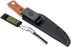 TOPS Knives B.O.B. Fieldcraft 154CM Tan Canvas Micarta BROS-154-TC -Couteausuisse Magasin TK BROS 154 TC 09 tops knives tk bros 154 tc 09