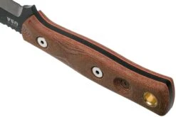 TOPS Knives TOPS Fieldcraft 3.5 Mini BROS, Brown Micarta MBROS-01 Couteau De Bushcraft -Couteausuisse Magasin TK MBROS 01 04 tops knives