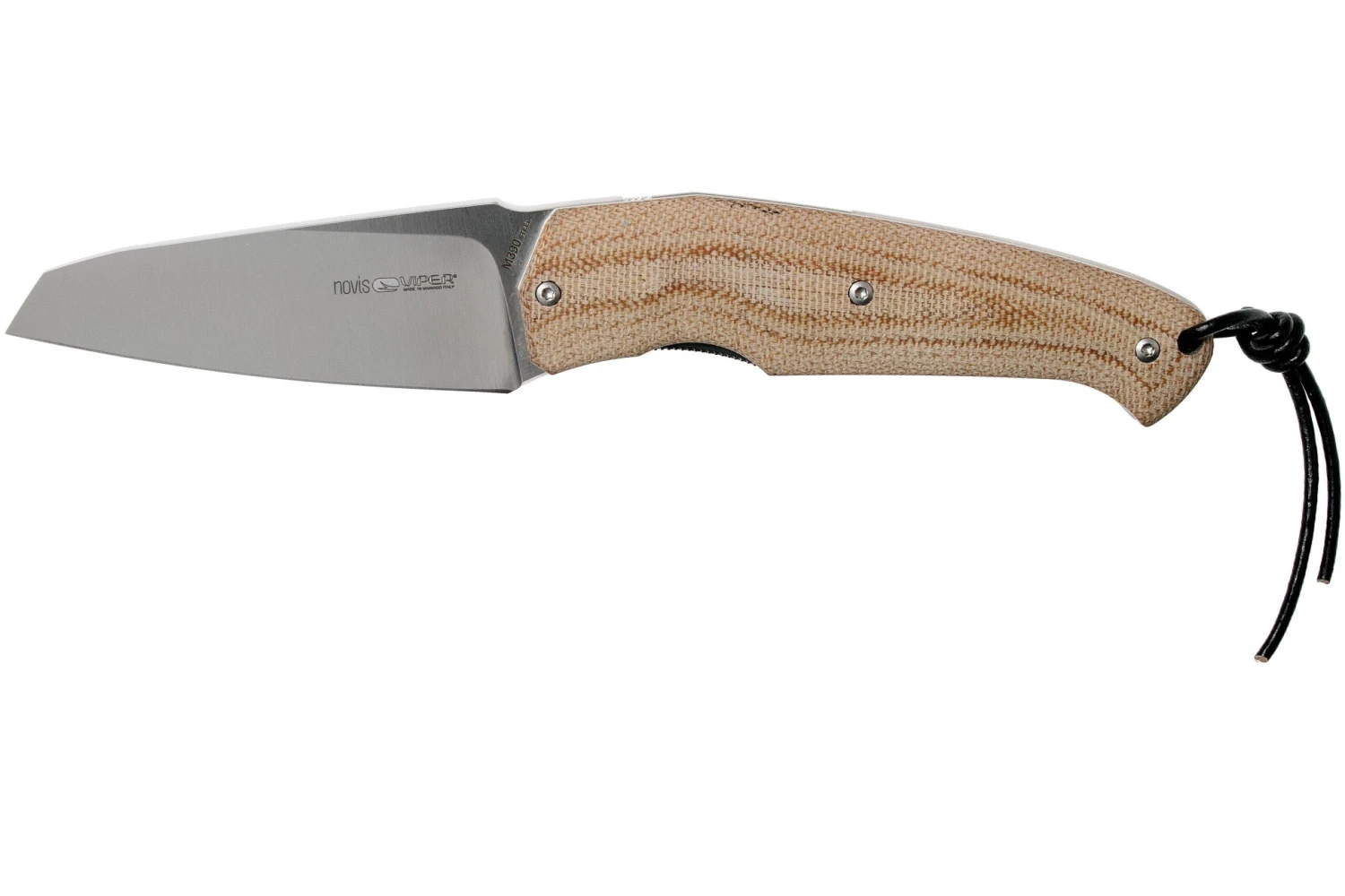 Viper Novis Natural Canvas Micarta 5972CM Couteau De Poche, Silvestrelli Design 3 Viper Novis Natural Canvas Micarta 5972CM Couteau De Poche, Silvestrelli Design