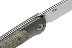 Viper Key V5978CV Bolster Green Canvas Micarta Couteau De Poche, Jesper Voxnaes Design -Couteausuisse Magasin VPV5978CV 06 viper