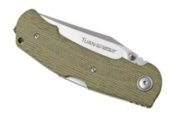 Viper Turn V5988CG Green Canvas Micarta Couteau De Poche, Fabrizio Silvestrelli Design -Couteausuisse Magasin VPV5988CG 06 viper