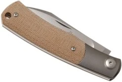 Viper Hug V5992CN Natural Canvas Micarta Couteau De Poche, Sacha Thiel Design -Couteausuisse Magasin VPV5992CN 04 viper