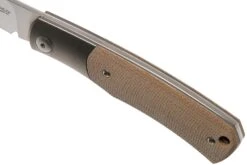 Viper Hug V5992CN Natural Canvas Micarta Couteau De Poche, Sacha Thiel Design -Couteausuisse Magasin VPV5992CN 07 viper