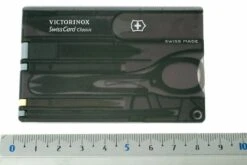 Victorinox SwissCard Classic Noir Transparent 0.7133.T3 -Couteausuisse Magasin VT 07133T3 05 victorinox swisscard transparant zwart vt07133t3 d5