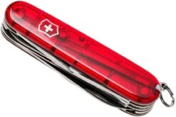 Victorinox Huntsman Rouge Transparent 1.3713.T Couteau Suisse -Couteausuisse Magasin VT1 3713 T 05 victorinox vt1 3713 t 05