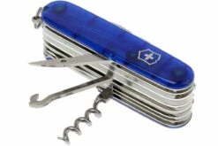 Victorinox Swisschamp Transparent Bleu 1.6795.T2 Couteau Suisse -Couteausuisse Magasin VT1 6795 T2 05 victorinox swisschamp 33 blauw transparant vt1 6795 t2 d5